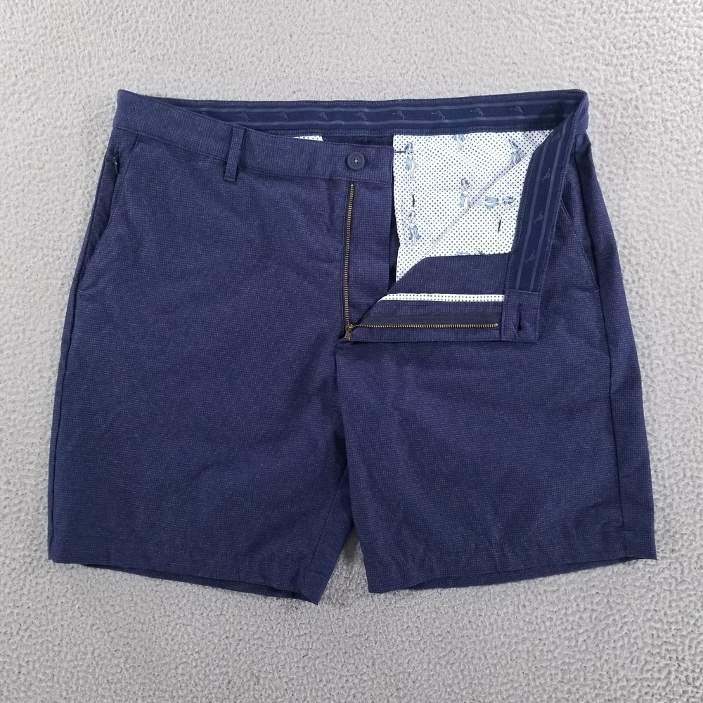 Tommy Bahama Shorts Mens 38 Blue Chip Shot Performance Stretch Golf Quick Dry